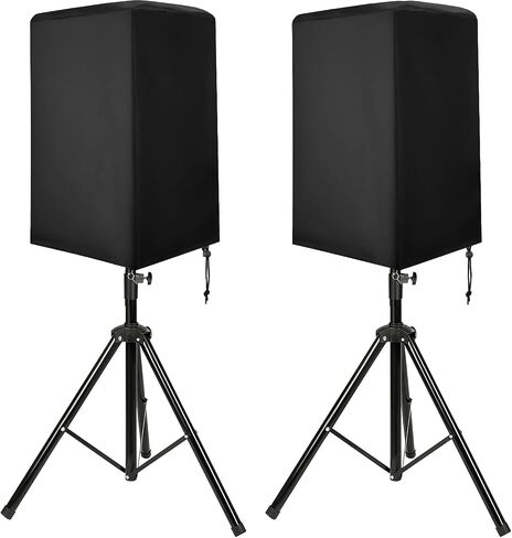 Speaker Cover, Outdoor Speaker Covers for PA/DJ Lightweight Powered Speaker, UV Protection Water Resistant Dustproof 210D Oxford Cloth Speaker Covers (2 PCS) (Black, 12 Inch) in Saudi Arabia