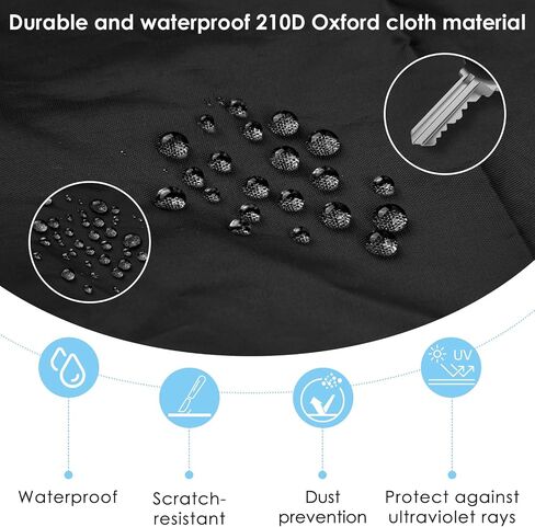 Speaker Cover, Outdoor Speaker Covers for PA/DJ Lightweight Powered Speaker, UV Protection Water Resistant Dustproof 210D Oxford Cloth Speaker Covers (2 PCS) (Black, 12 Inch) in Saudi Arabia