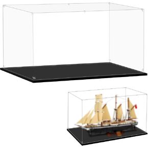 Acrylic Display Case for Lego 21350 Jaws, 25.19x9.44x14.96inches (64x24x38cm), Protect Your Collectibles from Dust with a Clear Showcase in Saudi Arabia