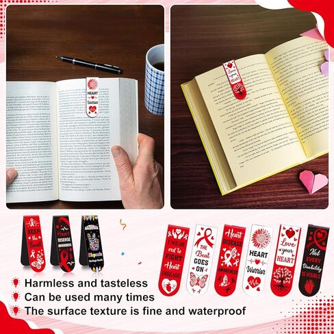 48 Pcs Breast Cancer Awareness Bulk Items Magnetic Bookmarks Pink Ribbon Accessories Book Marks Hope Butterfly Inspirational Gifts for Breast Cancer Charity Office Fundraiser Events Supplies in Kuwait