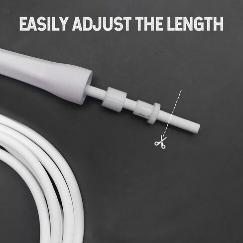 6mm Adjustable Boxing Jump Rope With Inner String Cord, Unbreakable Handles, Hererope Durable Non-Kinking PVC Jump Ropes for Men Women, Exercise Fitness, Indoor Outdoor Use in Saudi Arabia