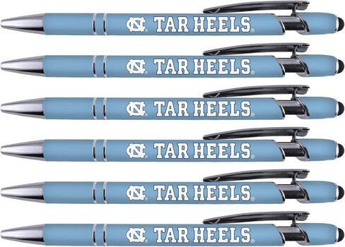 Greeting Pen North Carolina Soft Touch Coated Metal Pen 4 Pack (4006), Light Blue, Multi in Saudi Arabia
