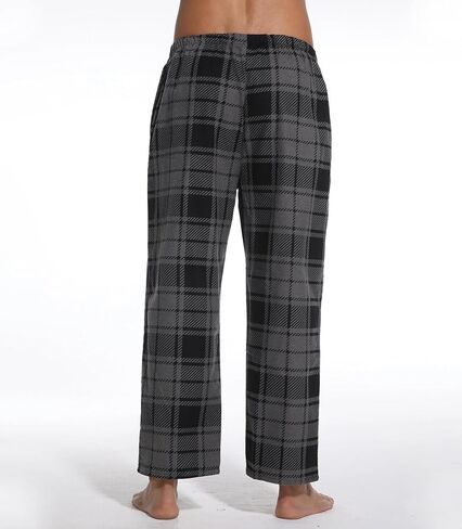 ENJOYNIGHT Mens Flannel Pajama Pants 100% Cotton Lounge Bottoms Plaid Pjs in Kuwait