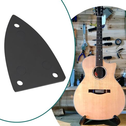 3 Sets Guitar Adjustment Rod Cover 3 Holes Triangle Plastic Truss Rod Covers for Acoustic-Electric Guitar Acoustic Guitar Bass Guitar 45x29mm Black in Saudi Arabia