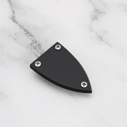 3 Sets Guitar Adjustment Rod Cover 3 Holes Triangle Plastic Truss Rod Covers for Acoustic-Electric Guitar Acoustic Guitar Bass Guitar 45x29mm Black in Saudi Arabia