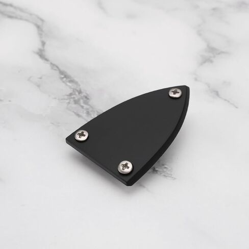 3 Sets Guitar Adjustment Rod Cover 3 Holes Triangle Plastic Truss Rod Covers for Acoustic-Electric Guitar Acoustic Guitar Bass Guitar 45x29mm Black in Saudi Arabia