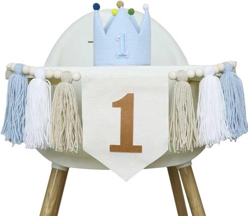 First Birthday High Chair Banner Decorations for Girl,Daisy 1st Birthday Crown Hat,Baby Girl 1st Birthday Decorations for Pink First Birthday One Year Old Birthday Party Baby Shower in Saudi Arabia