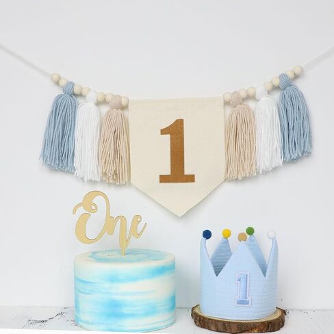 First Birthday High Chair Banner Decorations for Girl,Daisy 1st Birthday Crown Hat,Baby Girl 1st Birthday Decorations for Pink First Birthday One Year Old Birthday Party Baby Shower in Saudi Arabia