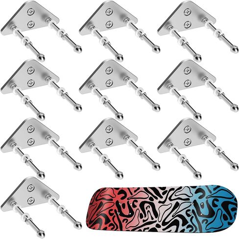 Skateboard Wall Mount Hanger, Strong Aluminum Skateboard Hanger with Two Screw Holes for Display Skateboard Deck Storage Horizontal and Floats Vertically in Kuwait