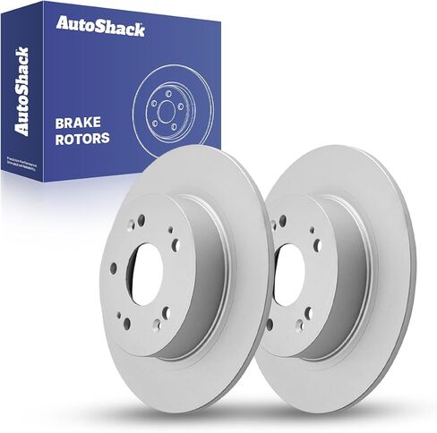 Autoshack Black Hat Practed and Slotted Brake Rotors Brake Brake Rotor Kit For 2005-2017 Honda Accord 2015 Civic 2009-2014 Acura TSX 2016-2022 ILX 1.8L 2.0L 2.4L 3.5L 3.5L V6 FWD PR41481LR in Kuwait