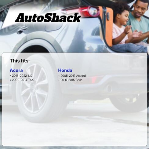 Autoshack Black Hat Practed and Slotted Brake Rotors Brake Brake Rotor Kit For 2005-2017 Honda Accord 2015 Civic 2009-2014 Acura TSX 2016-2022 ILX 1.8L 2.0L 2.4L 3.5L 3.5L V6 FWD PR41481LR in Kuwait