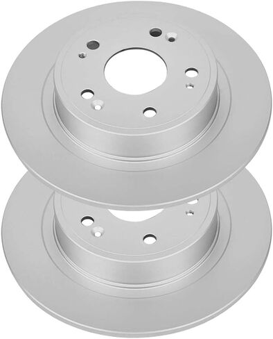 Autoshack Black Hat Practed and Slotted Brake Rotors Brake Brake Rotor Kit For 2005-2017 Honda Accord 2015 Civic 2009-2014 Acura TSX 2016-2022 ILX 1.8L 2.0L 2.4L 3.5L 3.5L V6 FWD PR41481LR in Kuwait