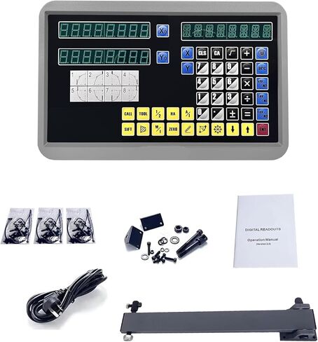 GCS900-2D شاشة عرض رقمية بمحورين AC110V/220V و2 جهاز تشفير بمقياس خطي 50-1000 مم لمخرطة الطحن (محوران فقط DRO) in Kuwait
