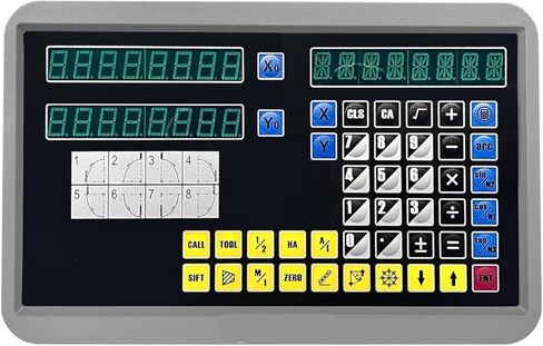 GCS900-2D شاشة عرض رقمية بمحورين AC110V/220V و2 جهاز تشفير بمقياس خطي 50-1000 مم لمخرطة الطحن (محوران فقط DRO) in Kuwait