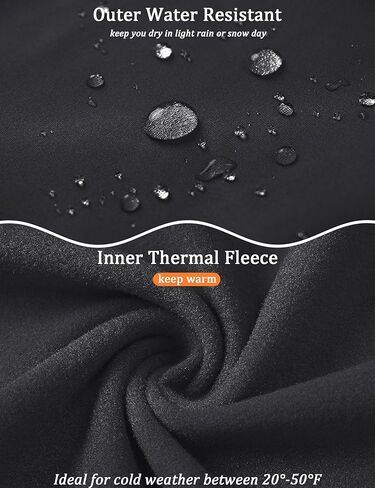 MAGCOMSEN Mens Quarter Zip Pullover Jacket Fleece Lined Golf Water Resistant Warm Sweatshirt 2 Zipper Pockets Winter in Kuwait