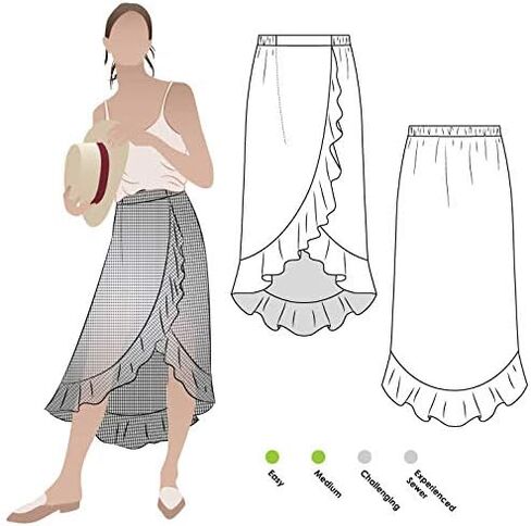 Style Arc Sewing Pattern - Ariel Wrap Skirt (Sizes 18-30) in Saudi Arabia