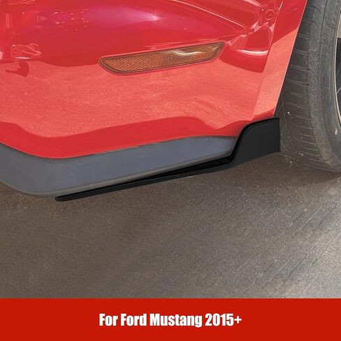 قطعتان من جناح لوحة الروك الجانبية المتوافقة مع Ford Mustang Roush 2015-2023، ملحقات خلفية للتنورة الجانبية ذات الشعاع الجانبي، تنورة جانبية ذات شعاع جانبي لفورد موستانج، جناح طائر صغير ROUSH in Kuwait