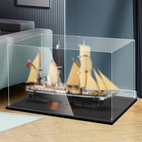 Acrylic Display Case for Lego 21350 Jaws, 25.19x9.44x14.96inches (64x24x38cm), Protect Your Collectibles from Dust with a Clear Showcase in Saudi Arabia