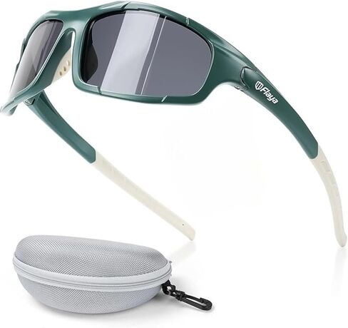 Flaya Polarized Sport Sunglasses for Men & Women UV400 Protection Scratch-Resistant Lightweight TR Frame & Rubber Nose Pads in Saudi Arabia