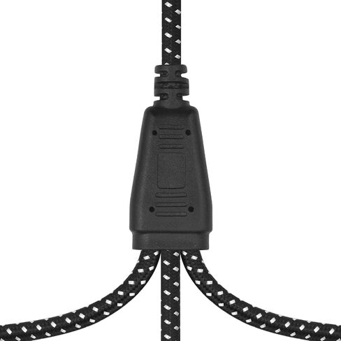 كابل مقسم XLR ذكر إلى 3 أنثى بطول 2 قدم - مجدول Y معدني عالي التحمل، مقبض غير قابل للانزلاق، توزيع صوتي ثلاثي الاتجاهات للخلاطات/الميكروفونات/PA in Kuwait