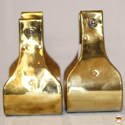 HILASON Western Brass Bounded Wooden Stirrup Pair with 5.5 Inches Height in Saudi Arabia