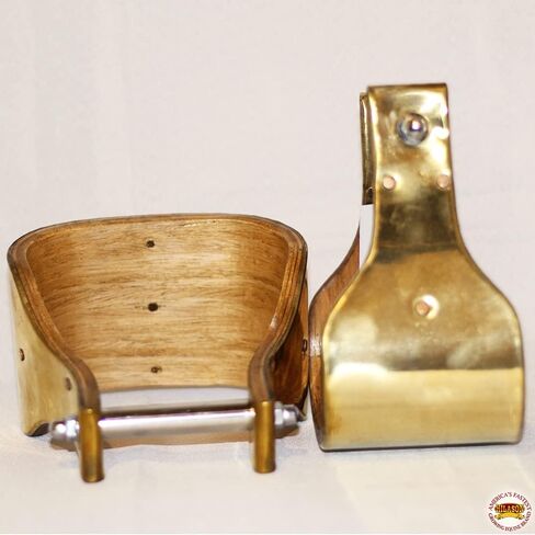 HILASON Western Brass Bounded Wooden Stirrup Pair with 5.5 Inches Height in Saudi Arabia