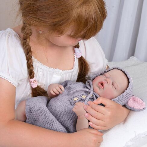 GAGAKU Realistic Baby Doll Girl, 18 Inch Reborn Dolls for Toddlers, Real Life Like Reborn Baby Doll with Accessories, Bottle Diaper Clothes in Kuwait