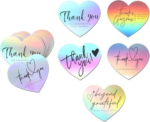 150 Pcs Love Heart Shaped Thank You Cards, 2.36 x 2.76 Blank Notecards For Handwritten Message, Greeting Cards For Wedding, Baby Shower, Small Business, All Occasion in Saudi Arabia