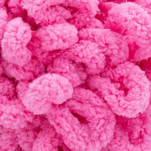 (1 Skein) Lion Brand Yarn Off The Hook Glitz No Needle Bulky Yarn, Peach in Saudi Arabia