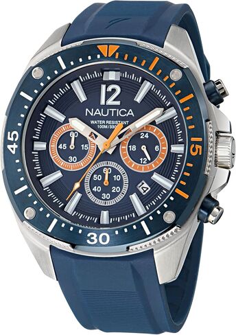 Nautica NCT Blue SAIL Silicone Strap Watch in Saudi Arabia