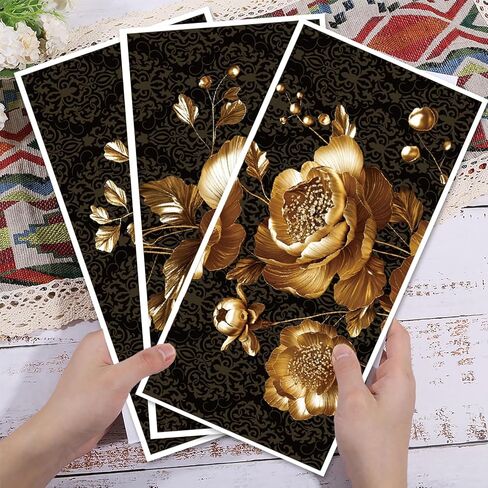 Globleland 3 أوراق heat heatrangeas زهرة موضوعات ديكور النقل 6x12inch الأثاث الأثاث الأثاث in Saudi Arabia