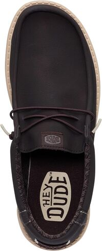 HEYDUDE Wally Classic Mole Brown Size 9, Mens Shoes, Slip-on Loafers, Comfortable & Light-Weight in Saudi Arabia