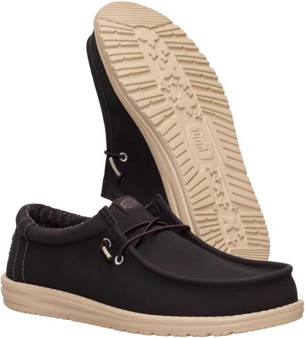 HEYDUDE Wally Classic Mole Brown Size 9, Mens Shoes, Slip-on Loafers, Comfortable & Light-Weight in Saudi Arabia