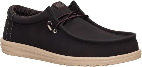 HEYDUDE Wally Classic Mole Brown Size 9, Mens Shoes, Slip-on Loafers, Comfortable & Light-Weight in Saudi Arabia