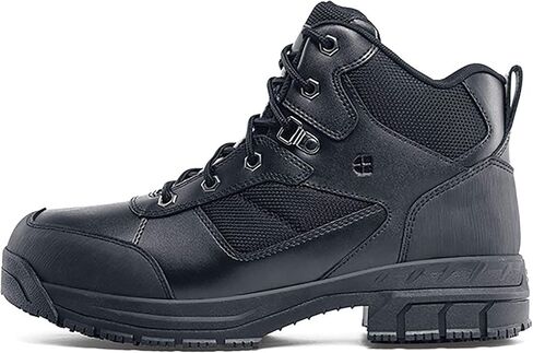 Shoes for Crews Voyager II, Men's, Women's, Unisex Steel Toe (ST) Work Boots, Slip Resistant, Water Resistant, Black, Men's 16 / Women's 17.5 Wide in Kuwait