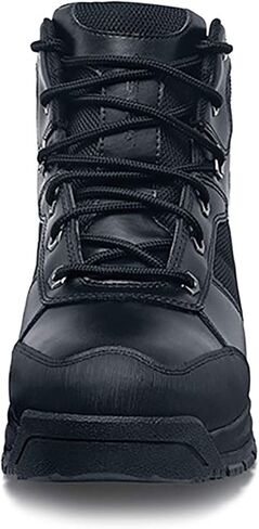 Shoes for Crews Voyager II, Men's, Women's, Unisex Steel Toe (ST) Work Boots, Slip Resistant, Water Resistant, Black, Men's 16 / Women's 17.5 Wide in Kuwait