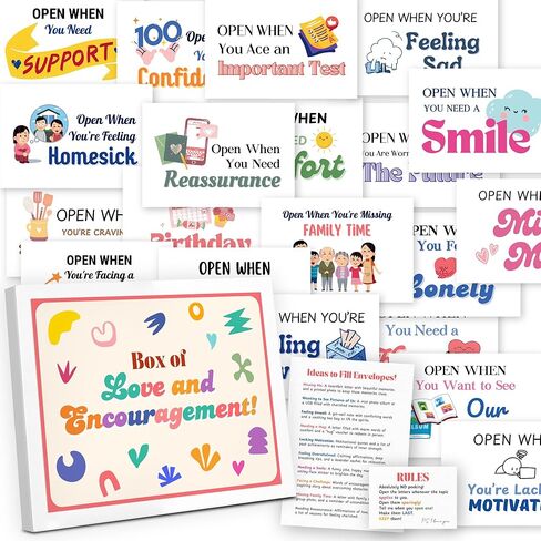 Open When Envelopes - 20 Pcs Kit for College Daughter, Going Away Cards in Saudi Arabia