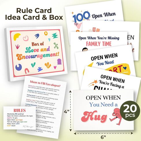 Open When Envelopes - 20 Pcs Kit for College Daughter, Going Away Cards in Saudi Arabia