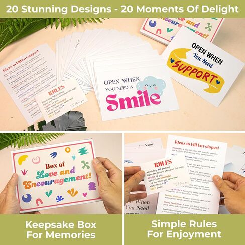 Open When Envelopes - 20 Pcs Kit for College Daughter, Going Away Cards in Saudi Arabia