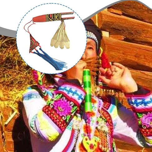 Folk Musical Instrument Jaw Harp Yi Nationality Mouth Harp Birthday Harmonica Professional for Beginners, Three Leaf in Saudi Arabia