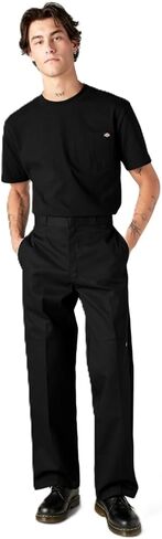 Dickies Men's Loose Fit Double Knee Work Pants, Dark Navy in Kuwait