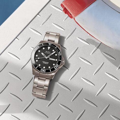 MIDO Ocean Star 200C - Swiss Automatic Watch for Men - Black Dial - Case 42.5mm - M0424302105100 in Kuwait