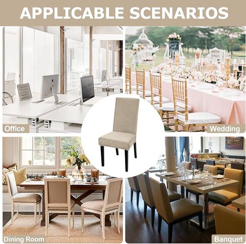 Alishomtll Dining Room Chair Covers Set of 4, High Stretch Velvet Chair Covers for Dining Chairs, Elastic Removable Washable Chair Slipcovers Chair Protector for Hotel Ceremony (Black, 4pcs) in Saudi Arabia