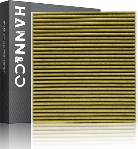 HANN&CO HEPA Activated Carbon High Flow Cabin Air Filter，Adopts Silver ion Technology，50% Longer Service Life，Suitable For Ford Explorer；Taurus；Flex；Lincoln MKS；MKT Replacement CF11176（HCC2121-Y） in Kuwait