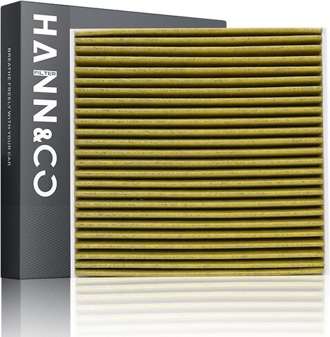 HANN&CO HEPA Activated Carbon High Flow Cabin Air Filter，Adopts Silver ion Technology，50% Longer Service Life，Suitable For Ford Explorer；Taurus；Flex；Lincoln MKS；MKT Replacement CF11176（HCC2121-Y） in Kuwait
