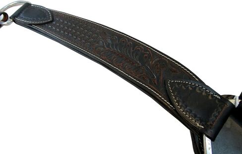 Western Breast Collar Oak Tooled Black Leather Roping Barrel Breastcollar Trail Pleasure Horse Breastplate in Saudi Arabia