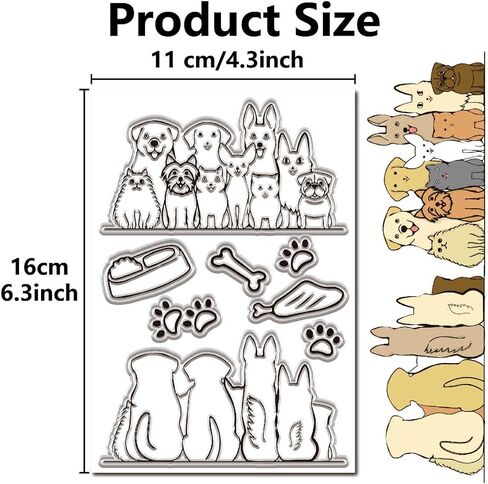 CRASPIRE Color Swatches Clear Rubber Stamps Palette Reusable Transparent Silicone Stamp Seals for DIY Scrapbooking Photo Album Decorative Cards Making Stamp Sheets Film Frame in Saudi Arabia