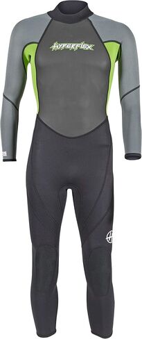 Hyperflex Junior Size Access Full Body 3mm Backzip Wetsuit Watersports - Warm 4-Way Stretch Neoprene - Adjustable Collar and Flat Lock Construction - High Performance 50+ UV SHIELD in Kuwait