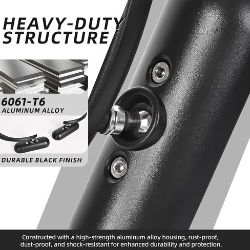 مرايا الدراجات النارية للمقودات ، Universal M8 M10 BLACK VINE VINE مرايا متوافقة مع Harley Sportster Road King V-Rod Street Glide Electra Glide Dyna Softail Honda Kawasaki والمزيد in Kuwait