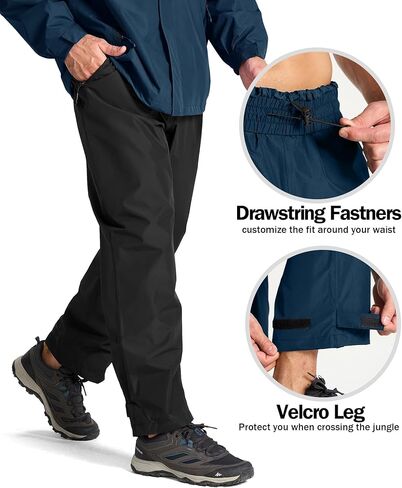 SWISSWELL Golf Rain Gear for Men Waterproof Golf Rain Suit for Men Breathable Lightweight Rain Jacket and Pants in Kuwait